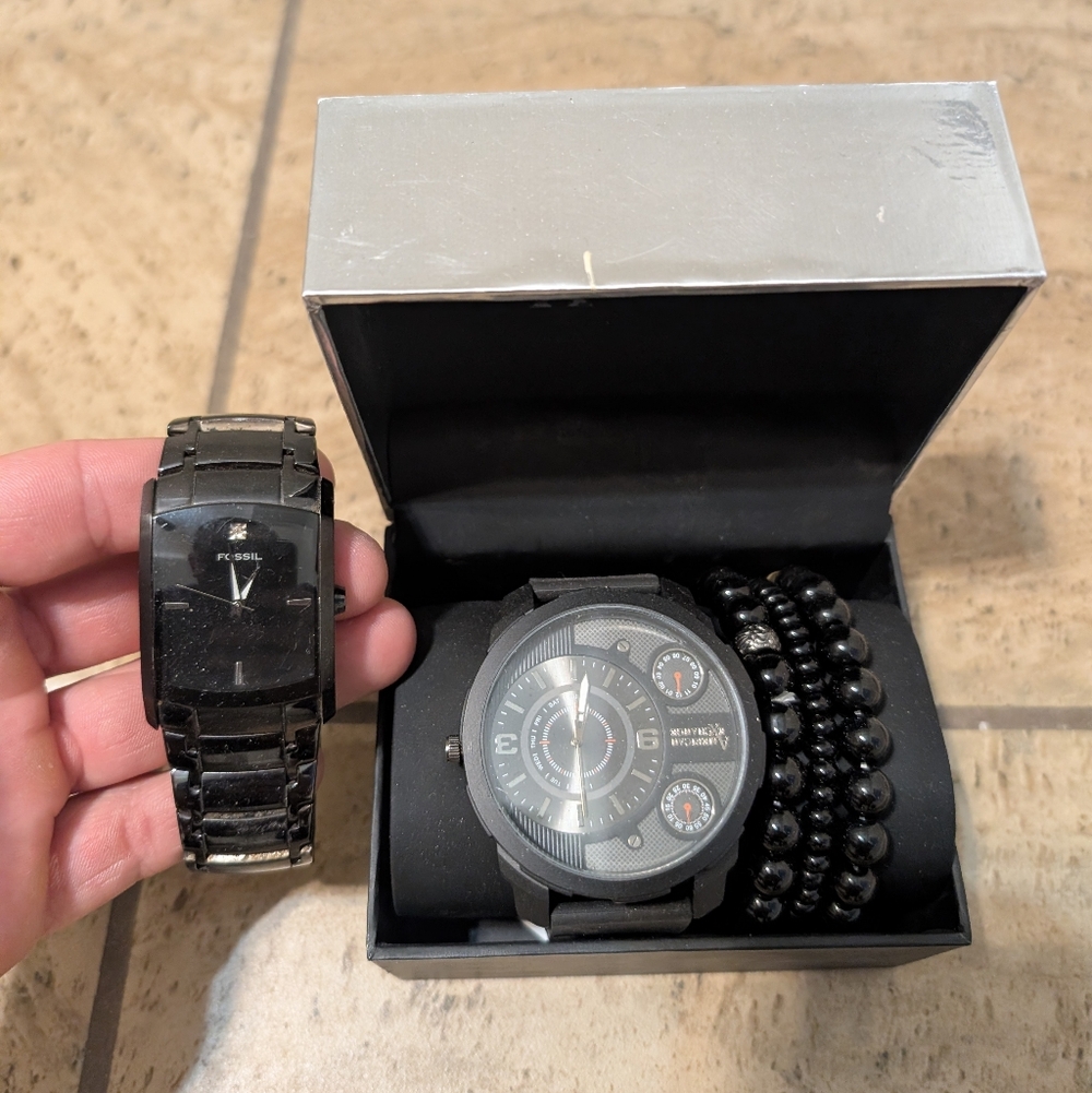 Fossil And Armani Exchange Watches